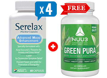 BUY 4 BOTTLES OF SERELAX <br>+ Nuu3 Green Pura